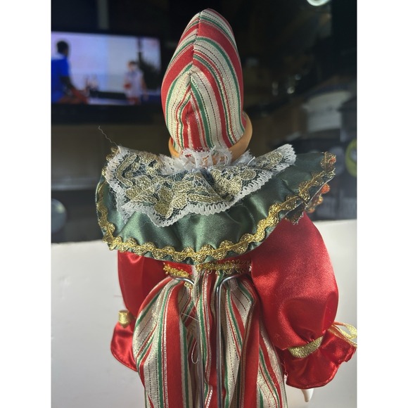 Vintage Porcelain Clown Doll w Stand EC Fast‎ Shipper - Picture 5 of 7